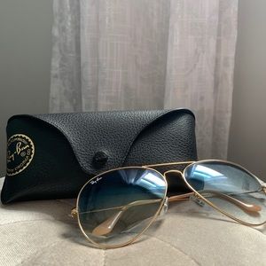 Ray Ban LArRGE Metal Gradient Sunglasses